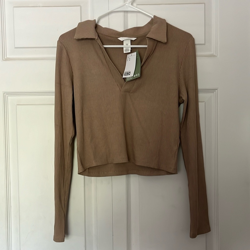 H & M top camel/tan